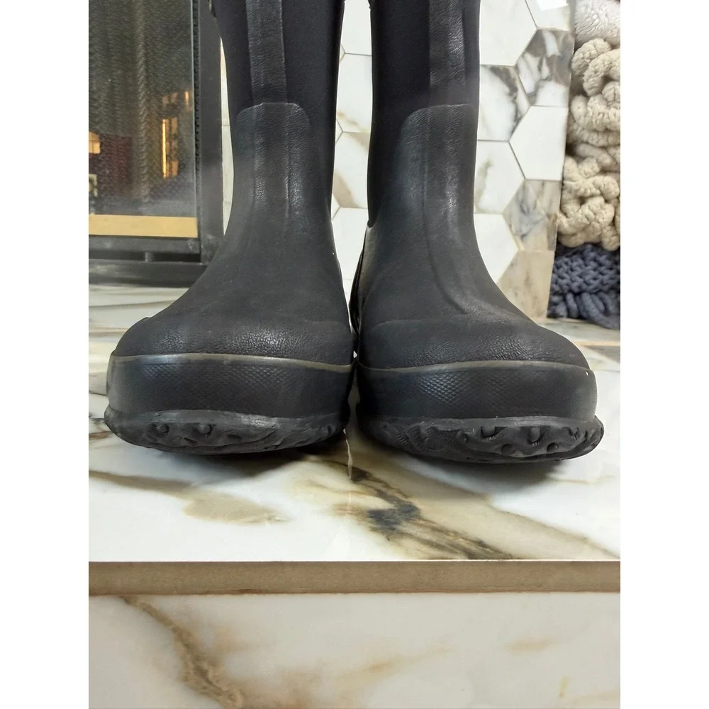 Bogs Waterproof Boots Kids 5 Classic High Black Insulated Winter Pull On Handles